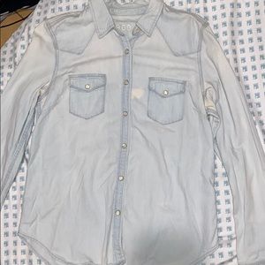 Distressed Denim Top